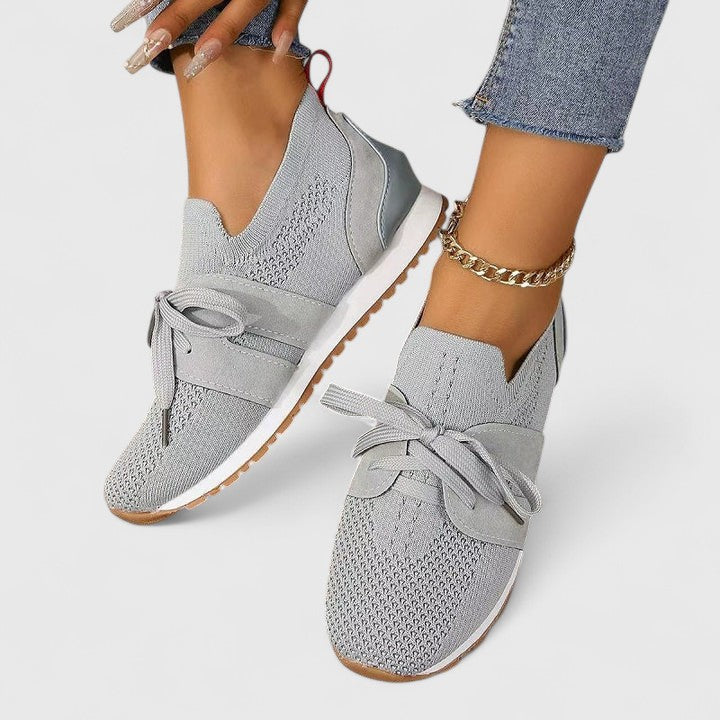 Qadira | Lace-Up Knit Sneaker for Women