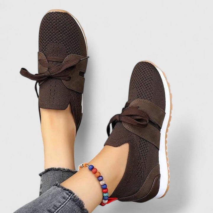 Qadira | Lace-Up Knit Sneaker for Women