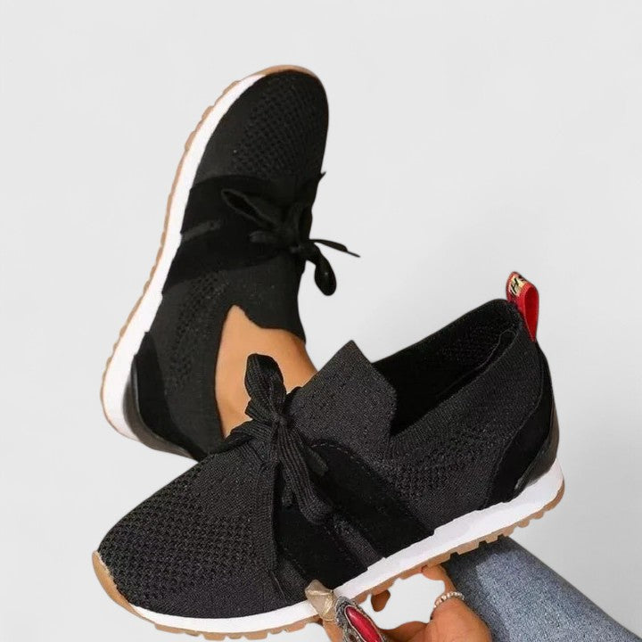 Qadira | Lace-Up Knit Sneaker for Women