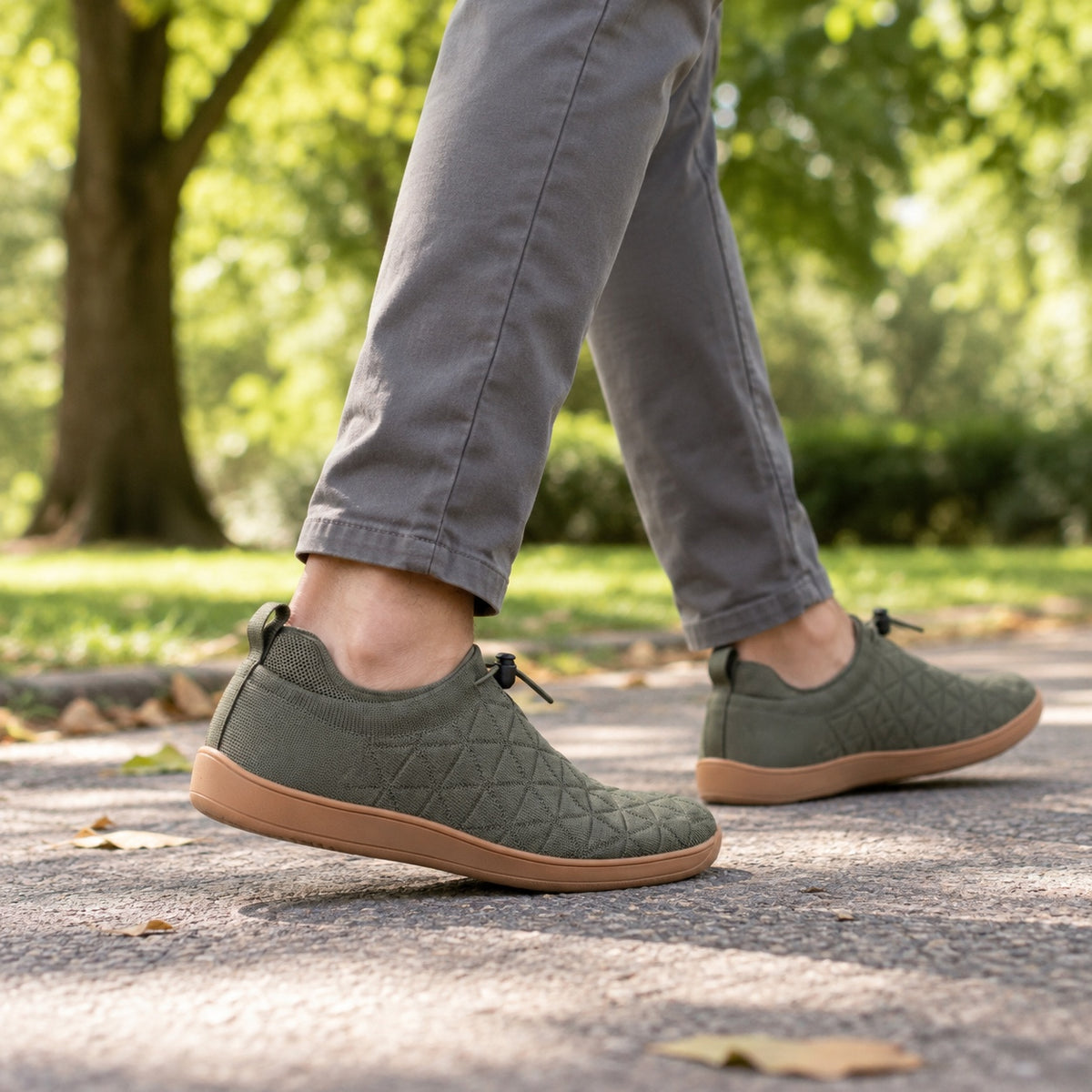 Clifford – Men's Barefoot Sneakers, worn on a walk