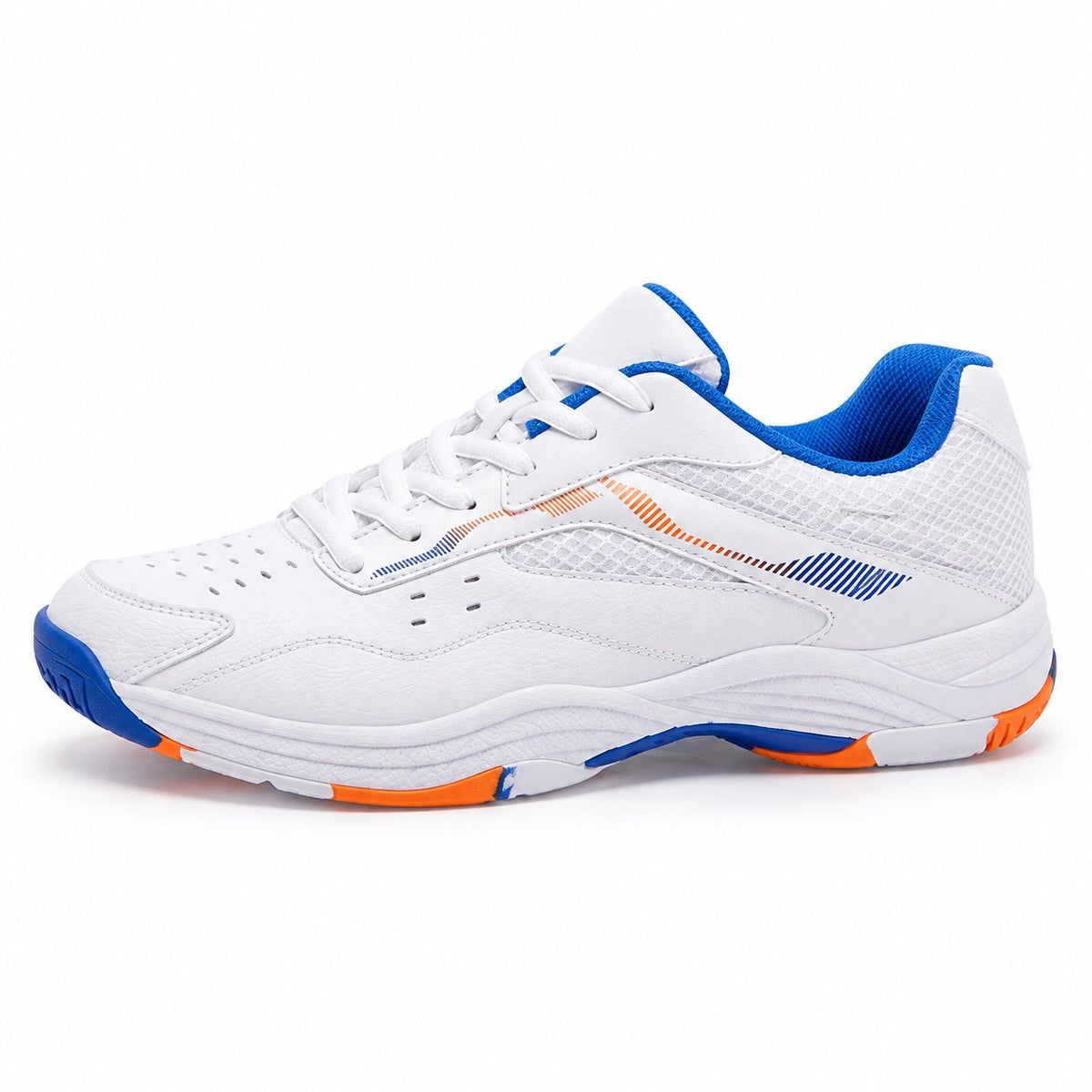 Cohen – Women's Wide Toe Box Shoes in White-Blue