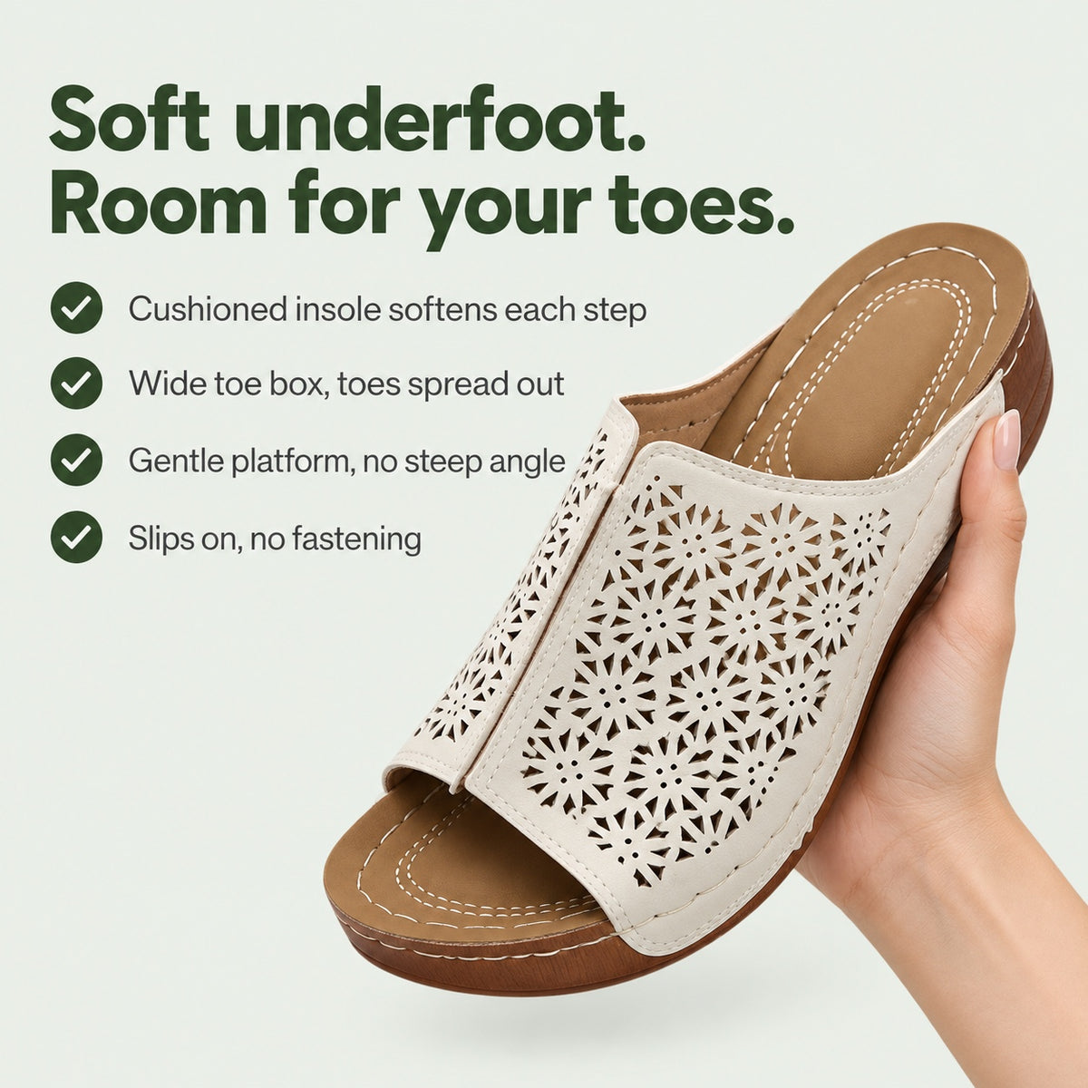 Collins – Unisex Wide Toe Box Sandals, key benefits