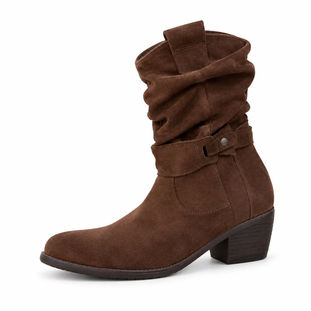 Cook – Unisex Wide Calf Boots in Arizona Brown