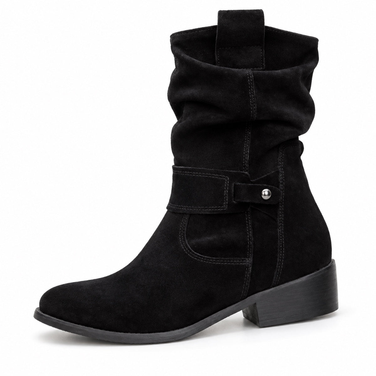 Cook – Unisex Wide Calf Boots in Manhattan Black