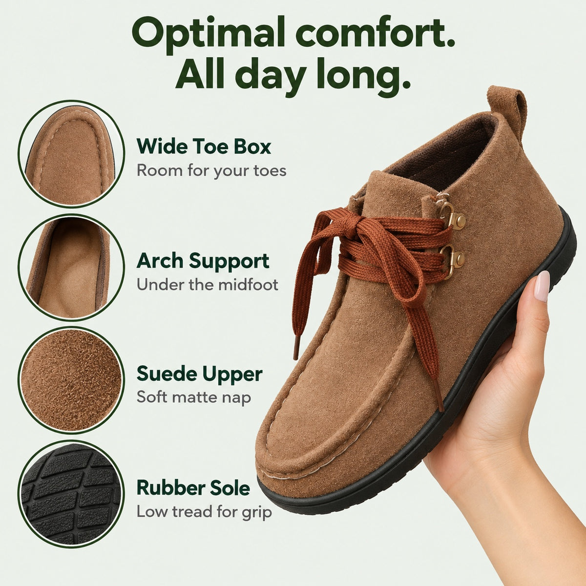 Corey – Unisex Arch Support Shoes, features