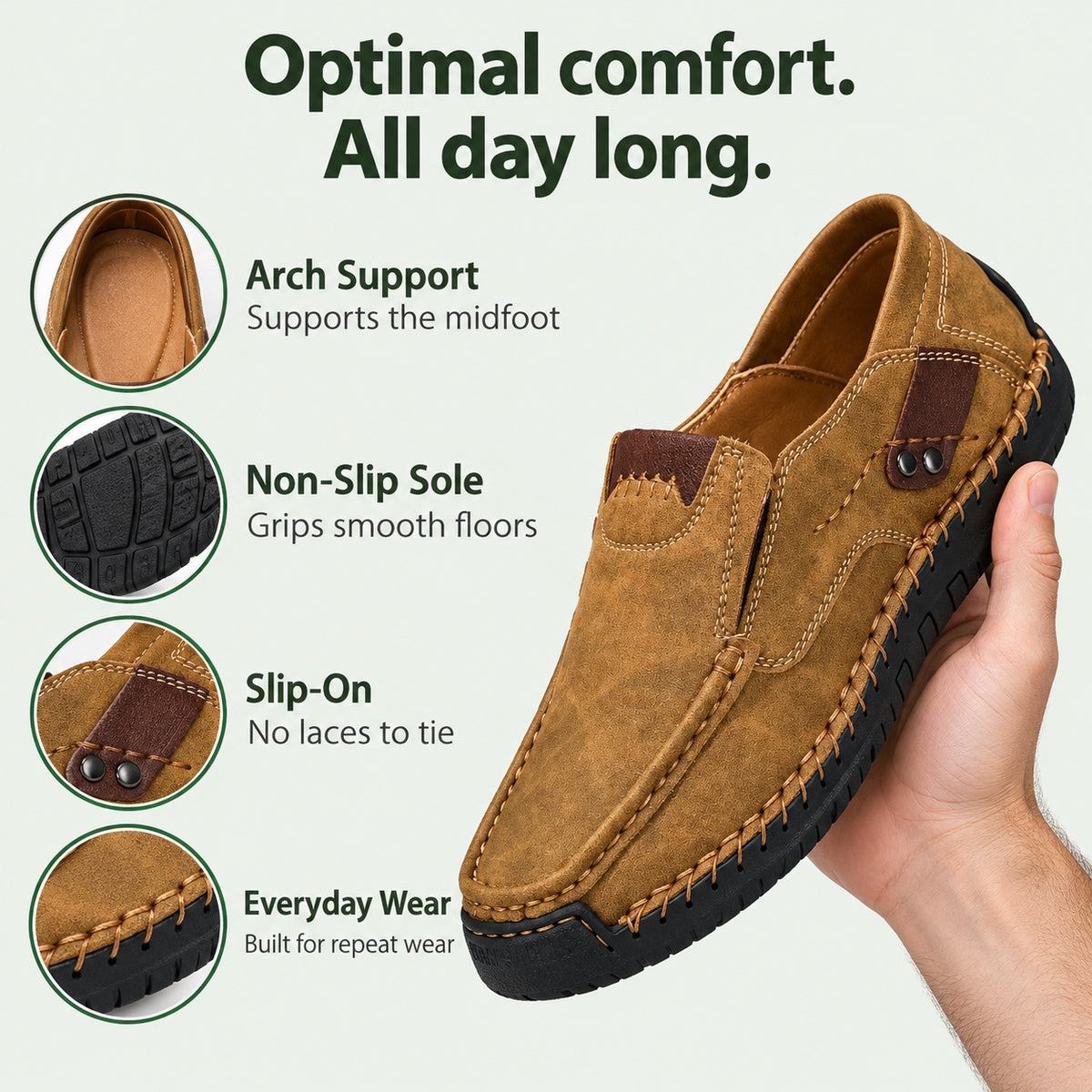 Craig – Men's Plantar Fasciitis Shoes, features