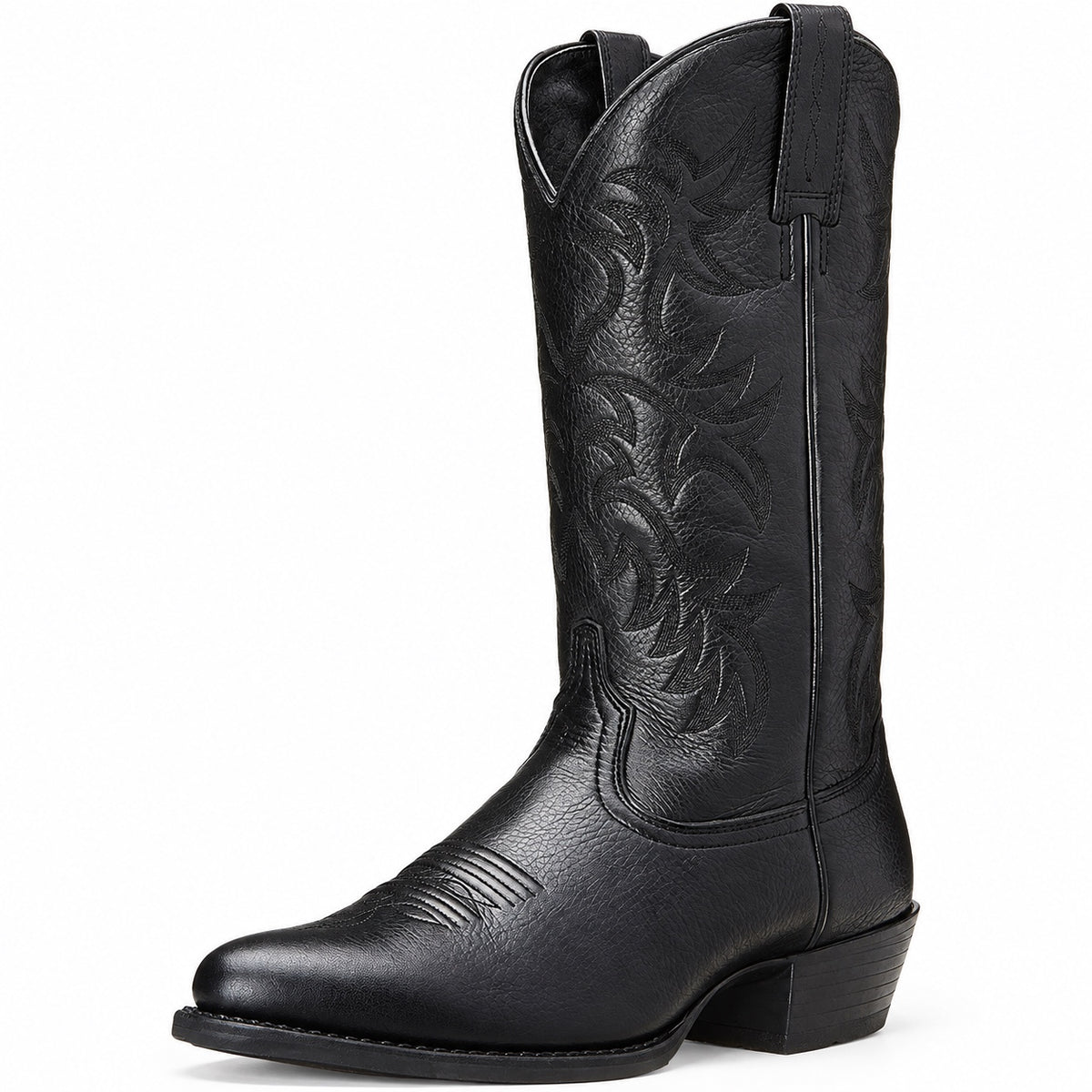 Darryl – Men's Wide Calf Boots in Black