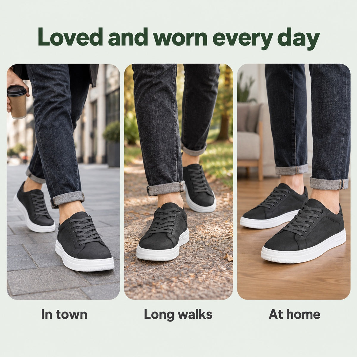 Delbert – Men's Walking Sneakers, worn every day