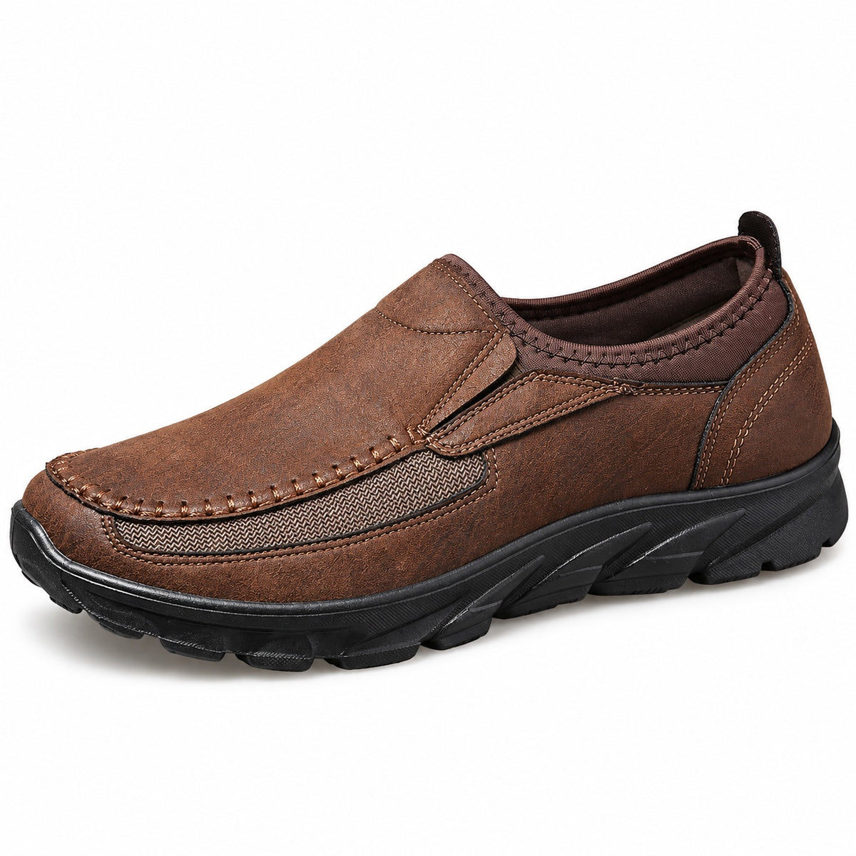 Doug – Men's Non-Slip Loafers in Dark Brown