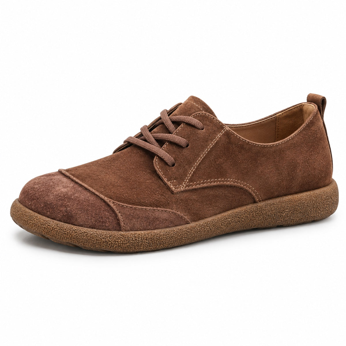 Dustin – Men's Wide Toe Box Shoes in Brown