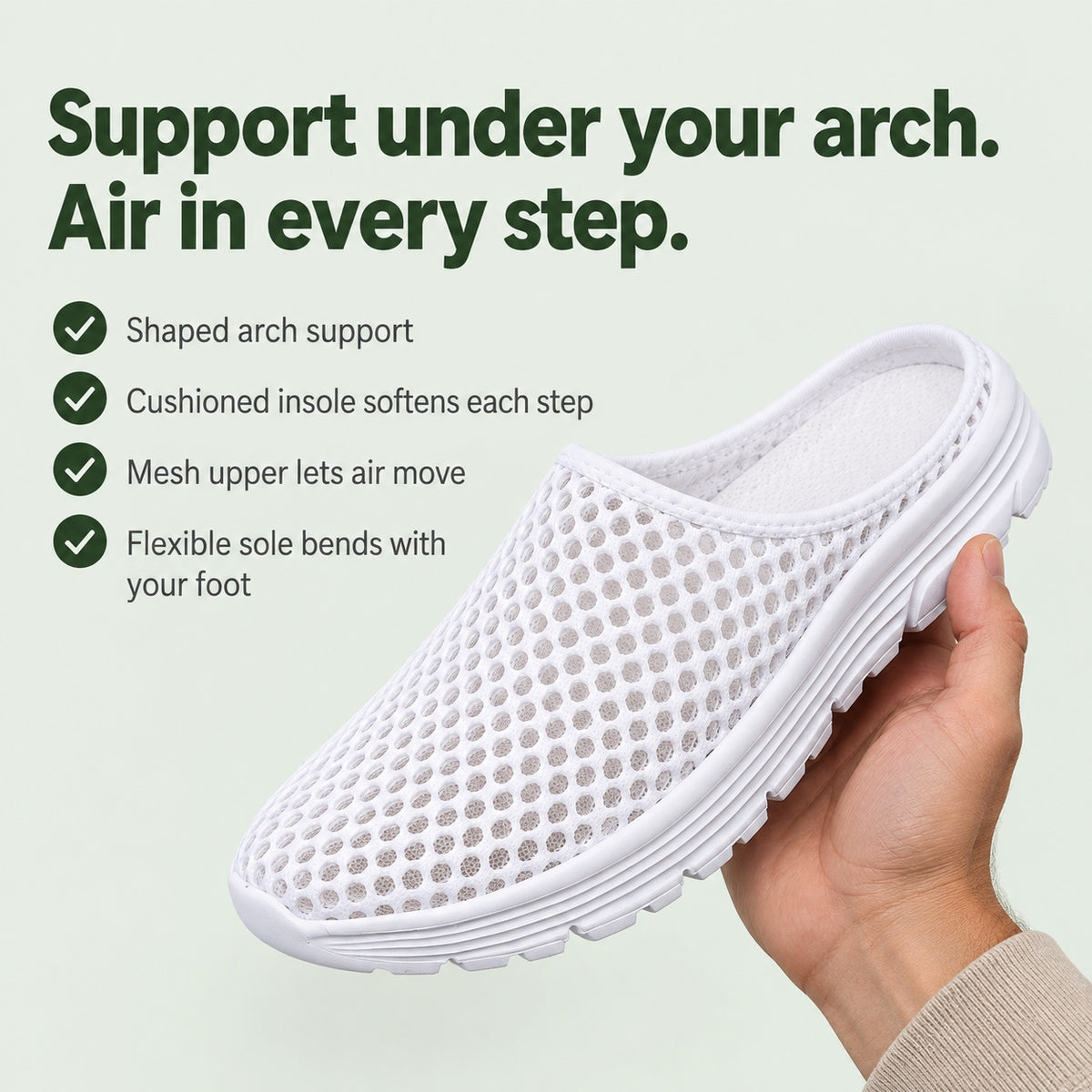 Dylan – Unisex Arch Support Sneakers, key benefits
