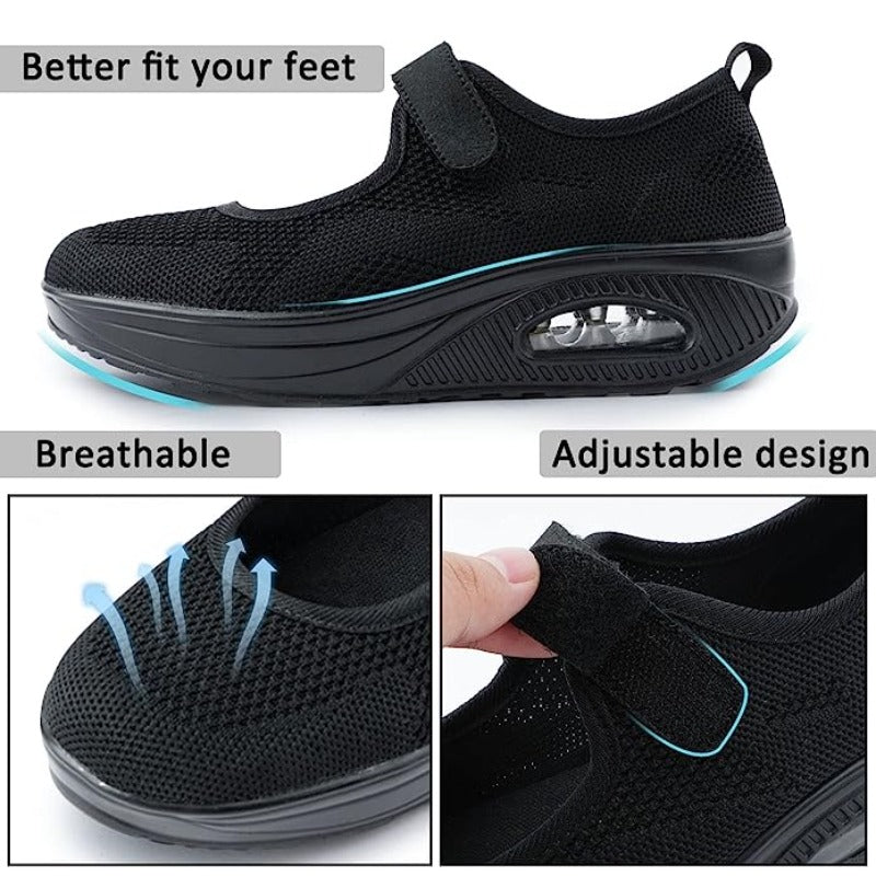 OCW Women Orthopedic Slipper Arch Support Breathable Air Cushion Lightweight AntiSlip Slippers