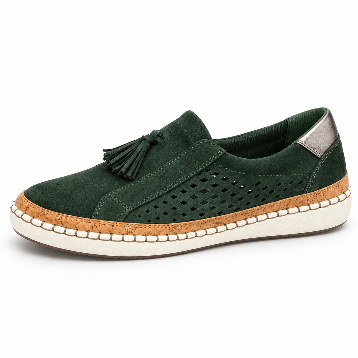 Ember – Unisex Comfort Slippers in Dark Green