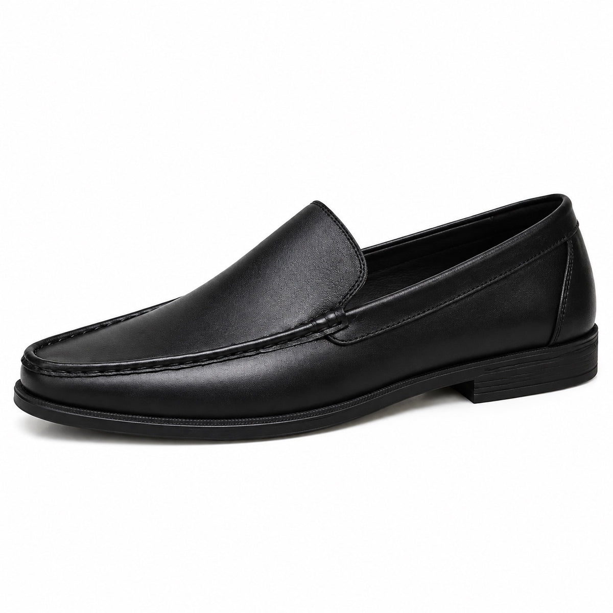 Erik – Men's Slip-On Loafers in Midnight Black