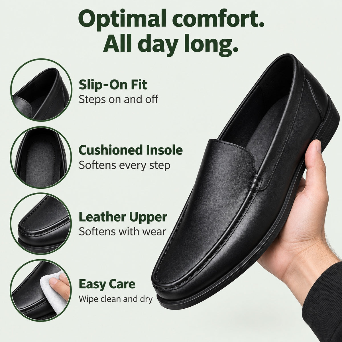 Erik – Men's Slip-On Loafers, features