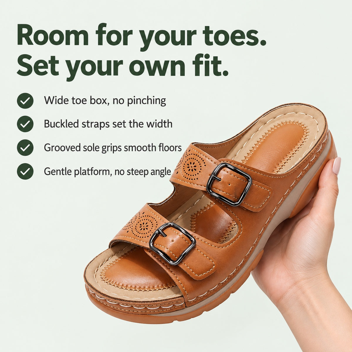 Erma – Women's Wide Toe Box Sandals, key benefits