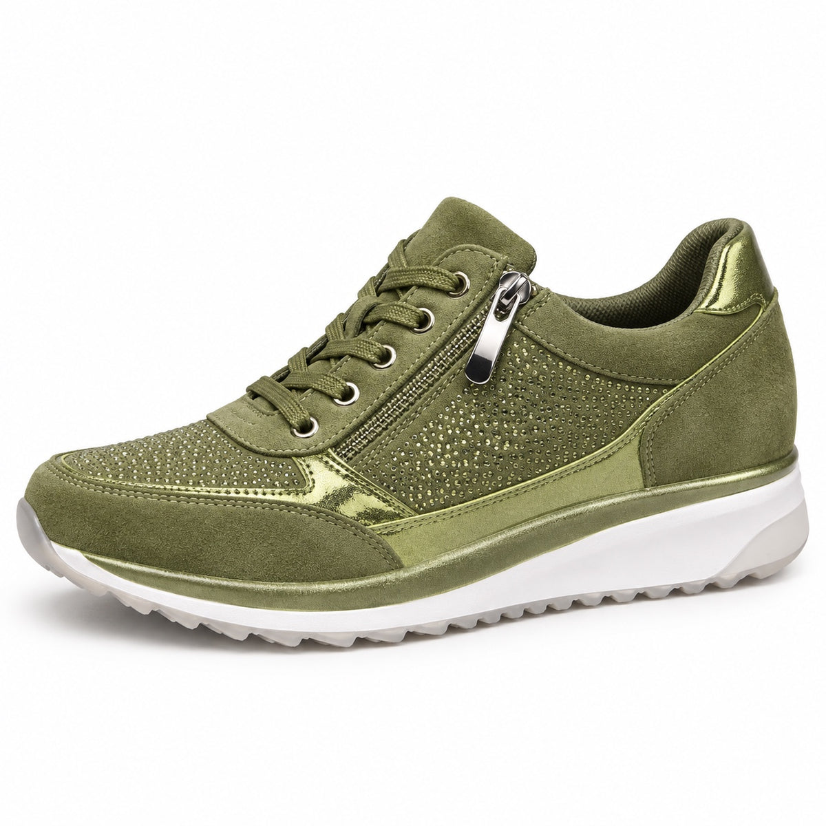 Estelle – Women's Arch Support Sneakers in Green
