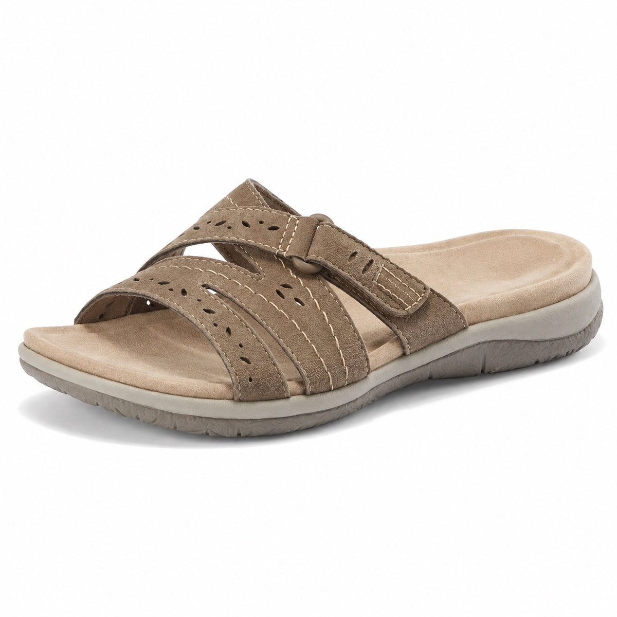 Esther – Women's Wide Toe Box Sandals in Brown