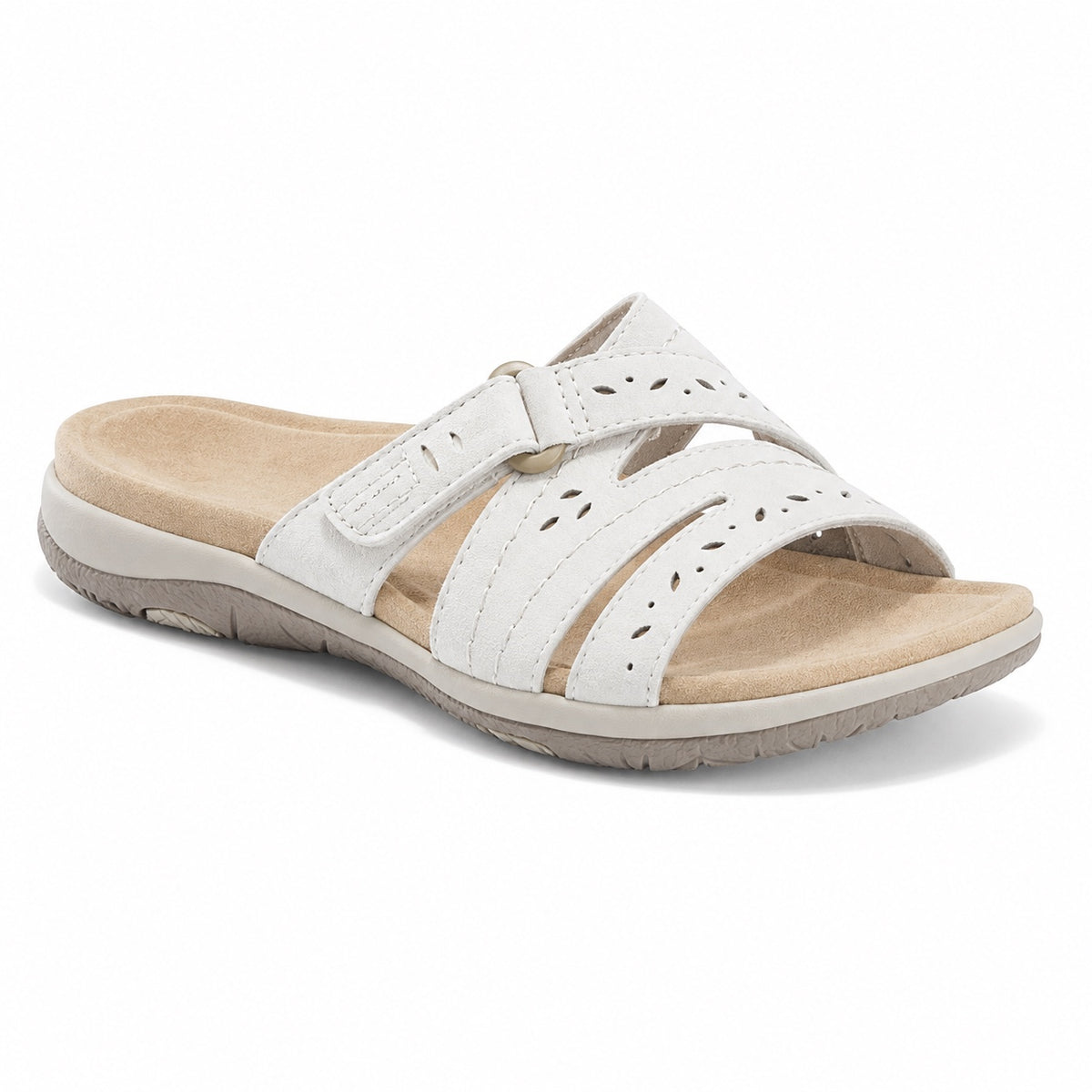 Esther – Women's Wide Toe Box Sandals in White