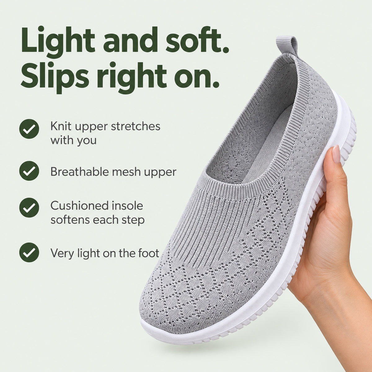 Everly – Unisex Slip-On Sneakers, key benefits