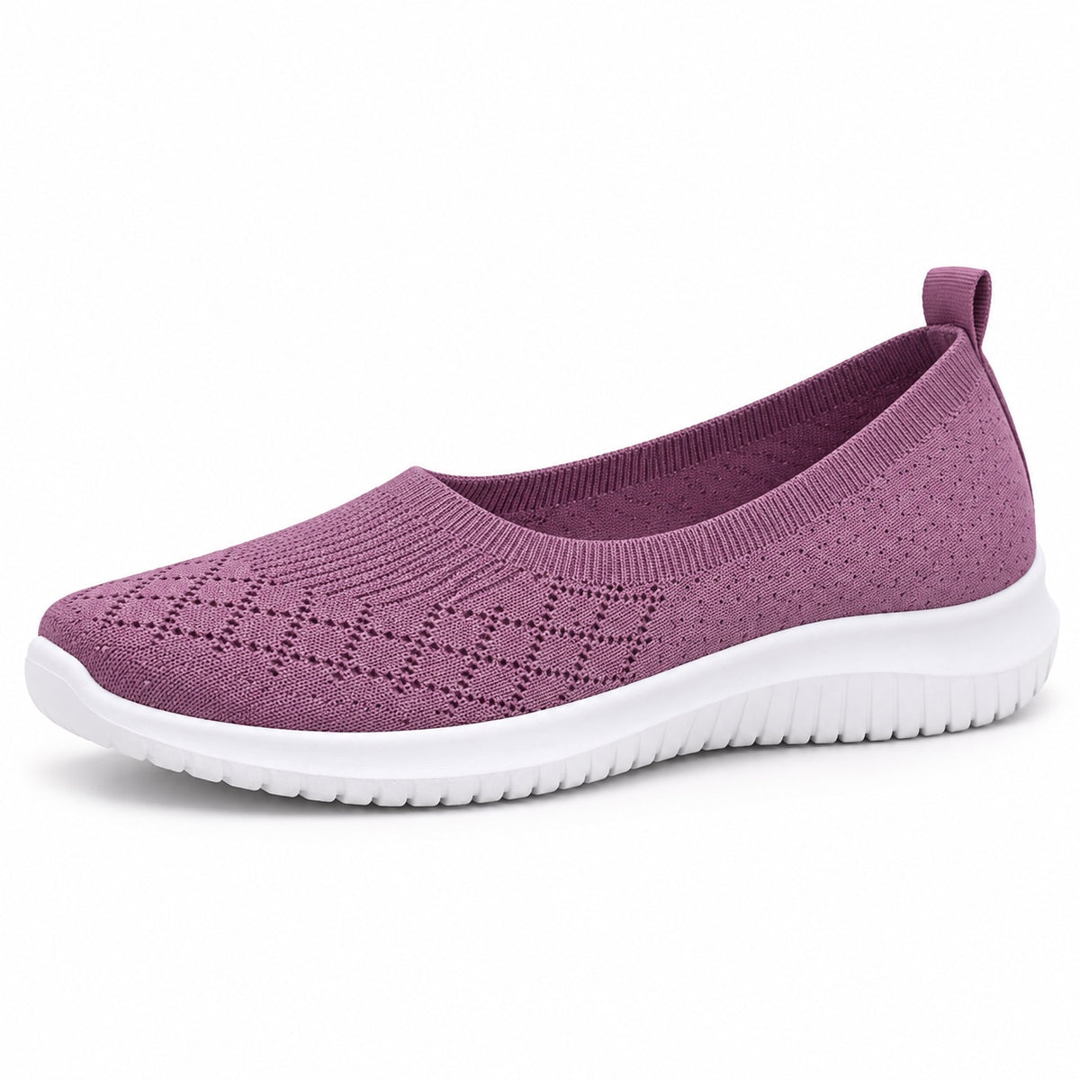 Everly – Unisex Slip-On Sneakers in Purple