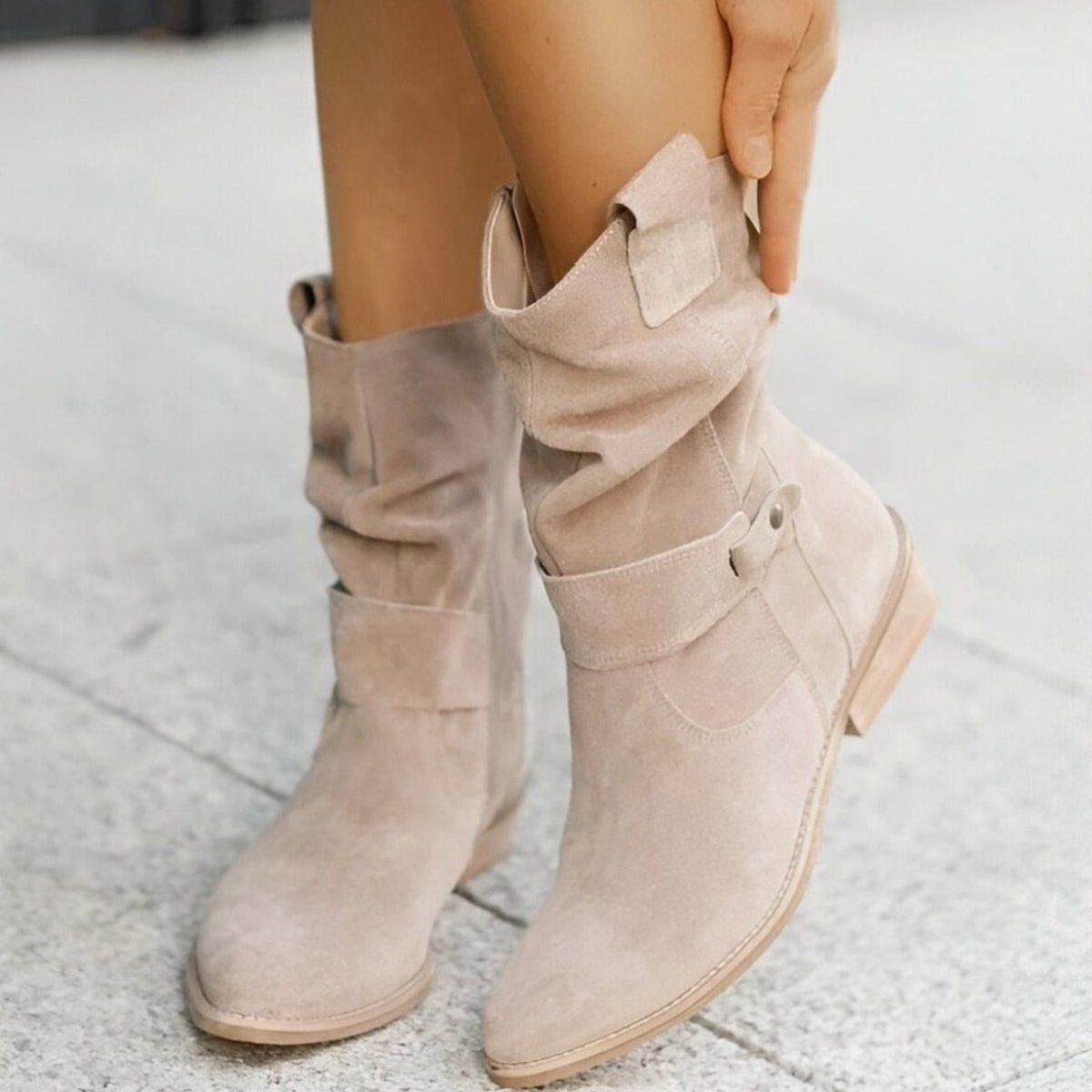 Eunice – Women's Wide Calf Boots with a Stretch Shaft
