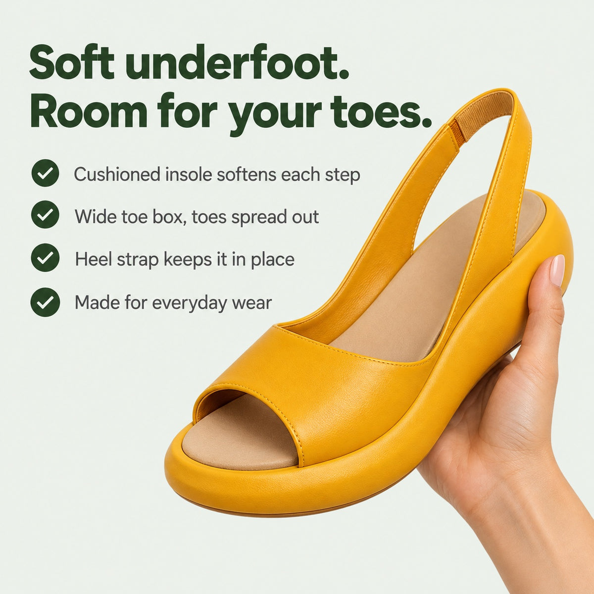 Faye – Women's Wide Toe Box Sandals, key benefits