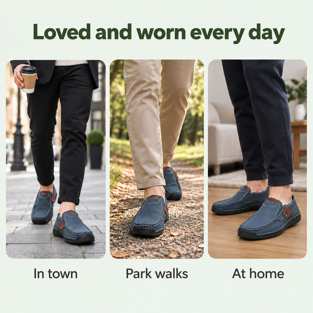 Felipe – Men's Arch Support Shoes, worn every day