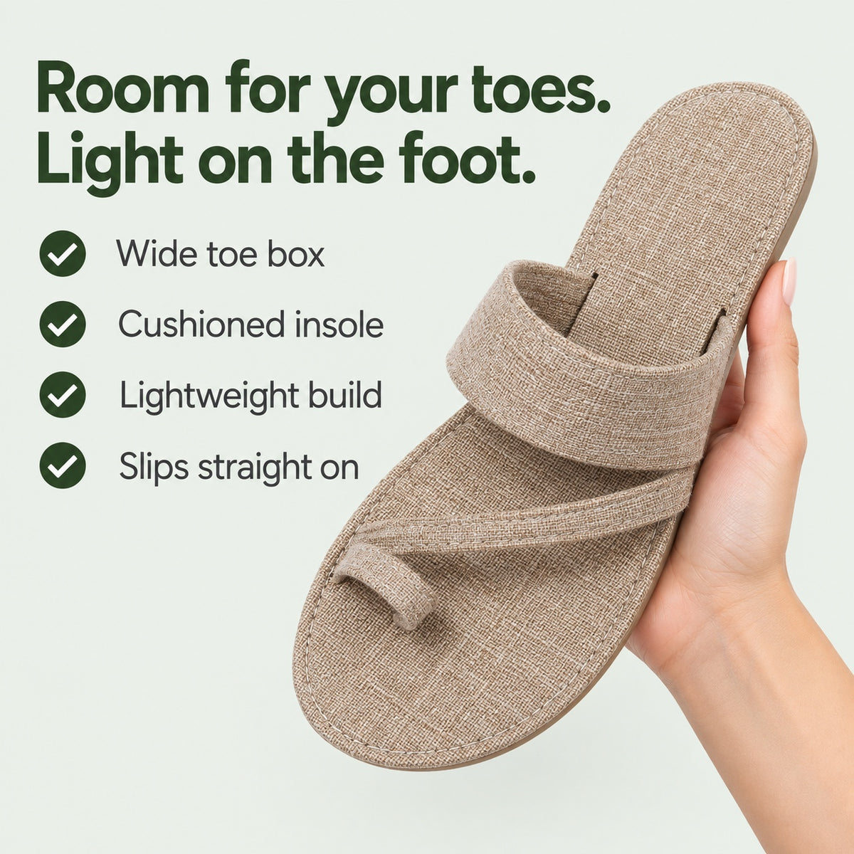 Ford – Unisex Wide Toe Box Sandals, key benefits