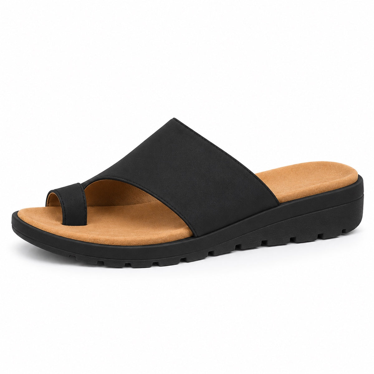 Frankie – Women's Comfortable Sandals in Black