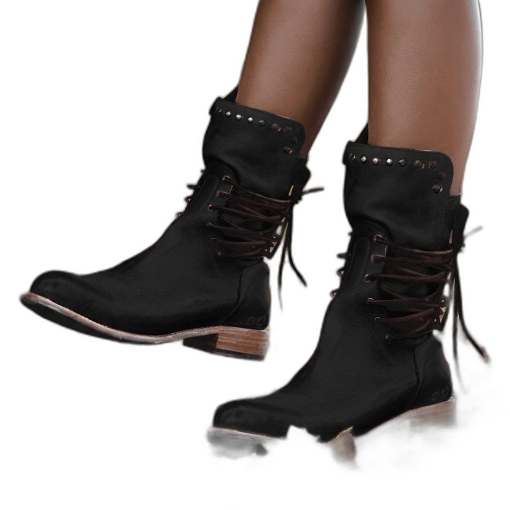 Griffin – Botas unisex de caña ancha para pantorrillas gruesas