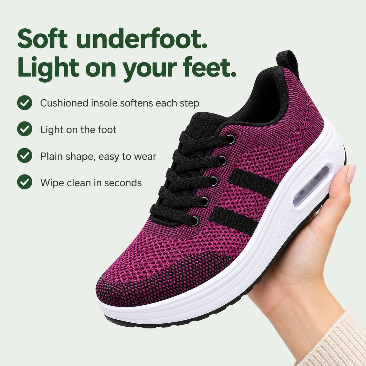 Garcia – Women's Orthopedic Sneakers, key benefits