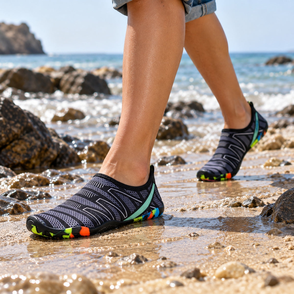 Gardner – Unisex Barefoot Shoes, worn on a walk