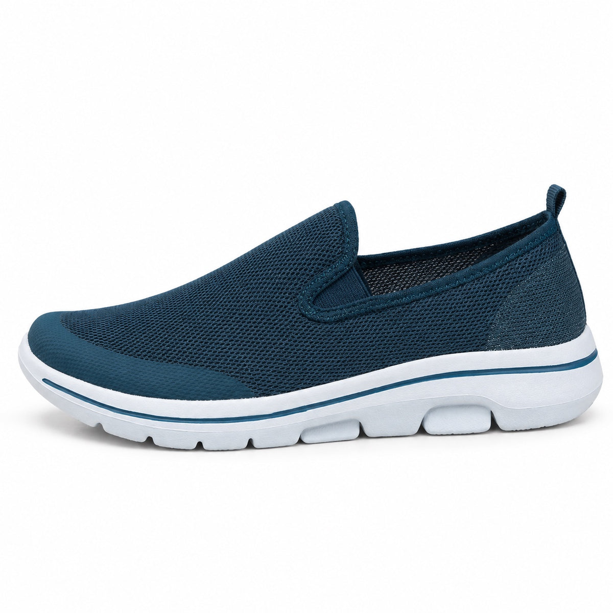 Geneva – Women's Wide Toe Box Sneakers in Dark Blue