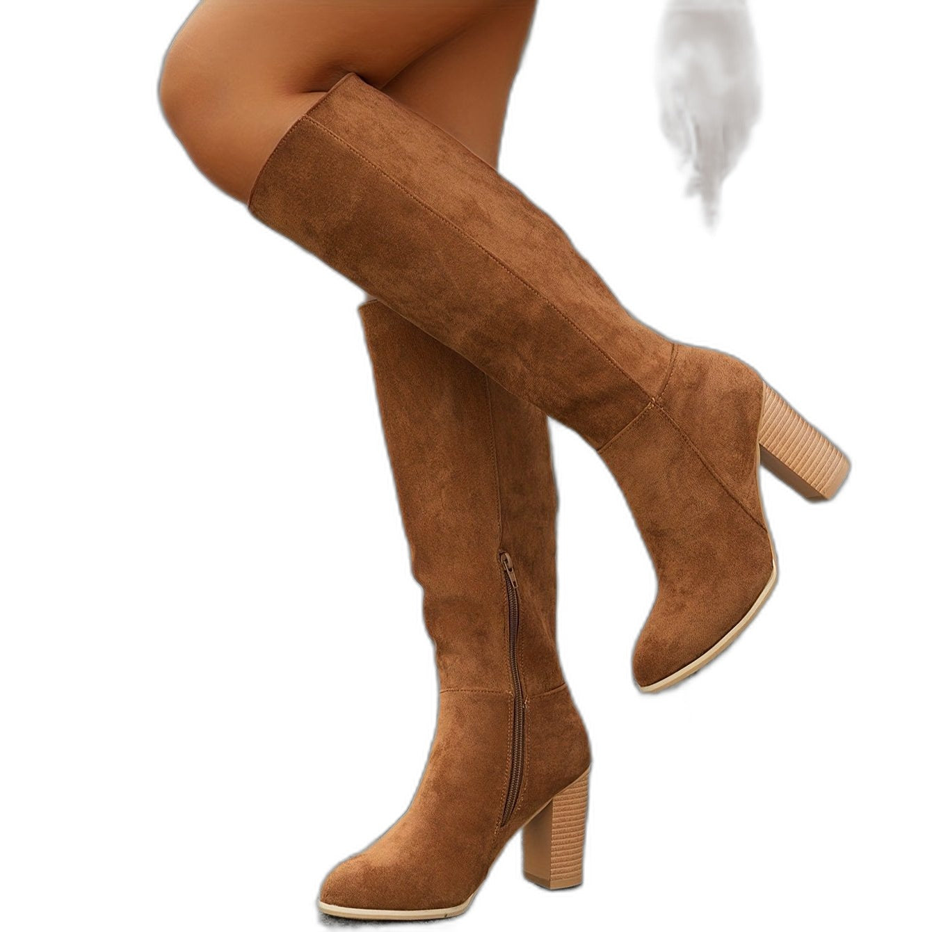 Teri – Bottes pour femme à tige large avec tige extensible