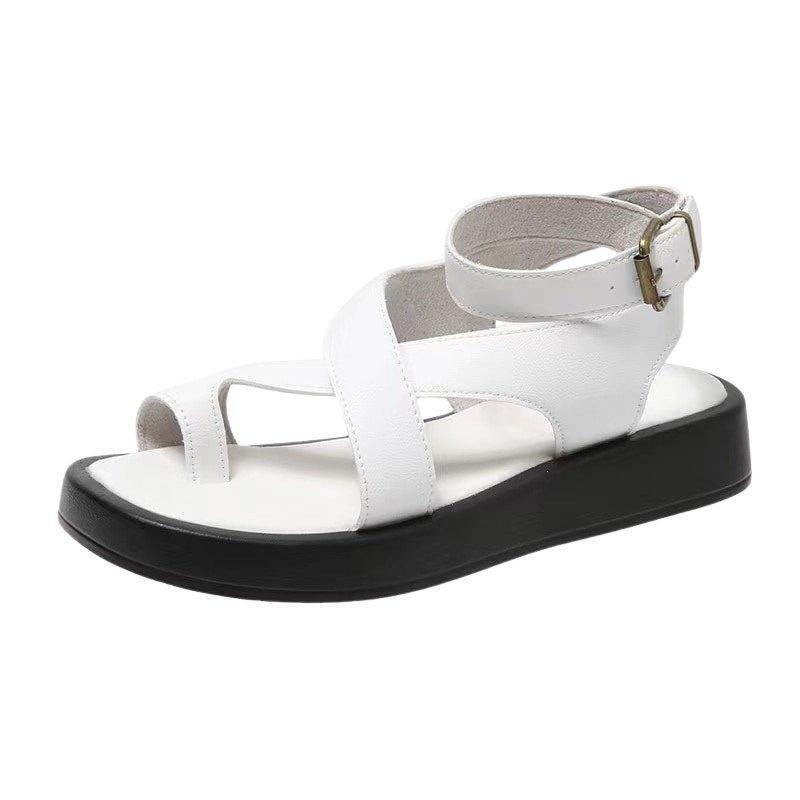 Genuine Leather Sandals for Bunions - Adjustable Strap, Roomy Fit