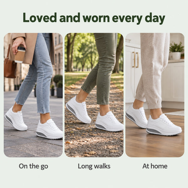 Ginger – Women's Arch Support Sneakers, worn every day