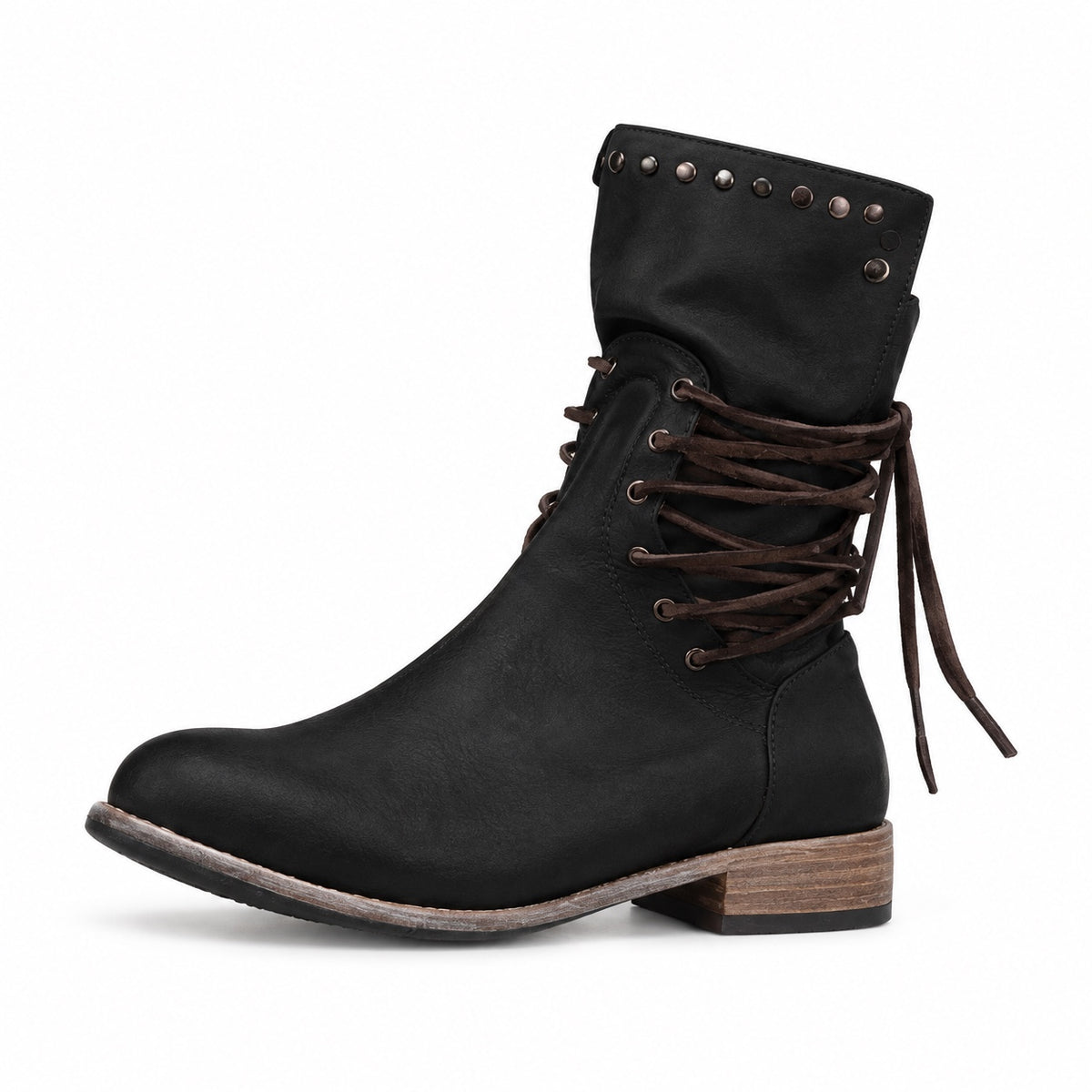 Griffin – Unisex Wide Calf Boots in Black