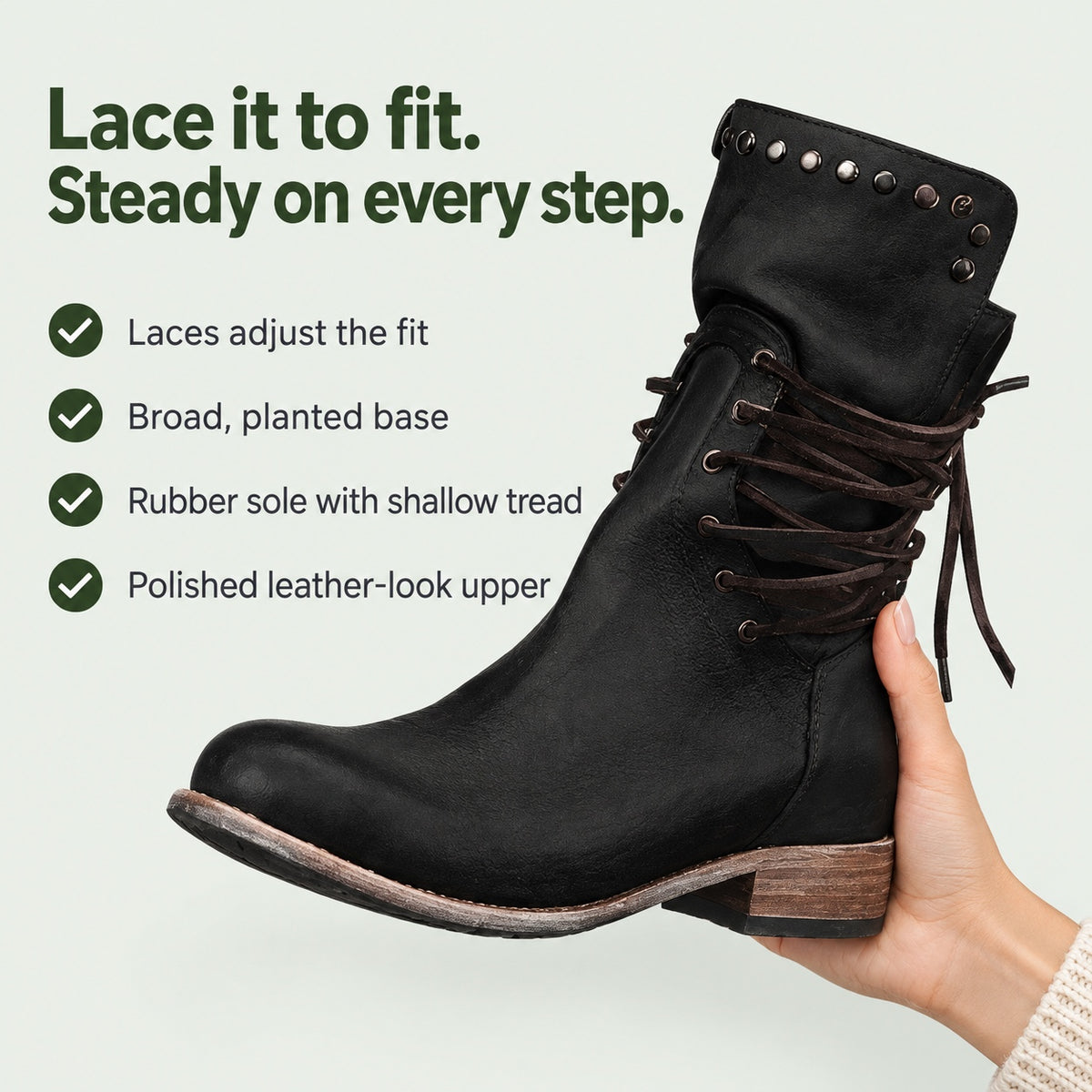 Griffin – Women's Wide Calf Boots, key benefits