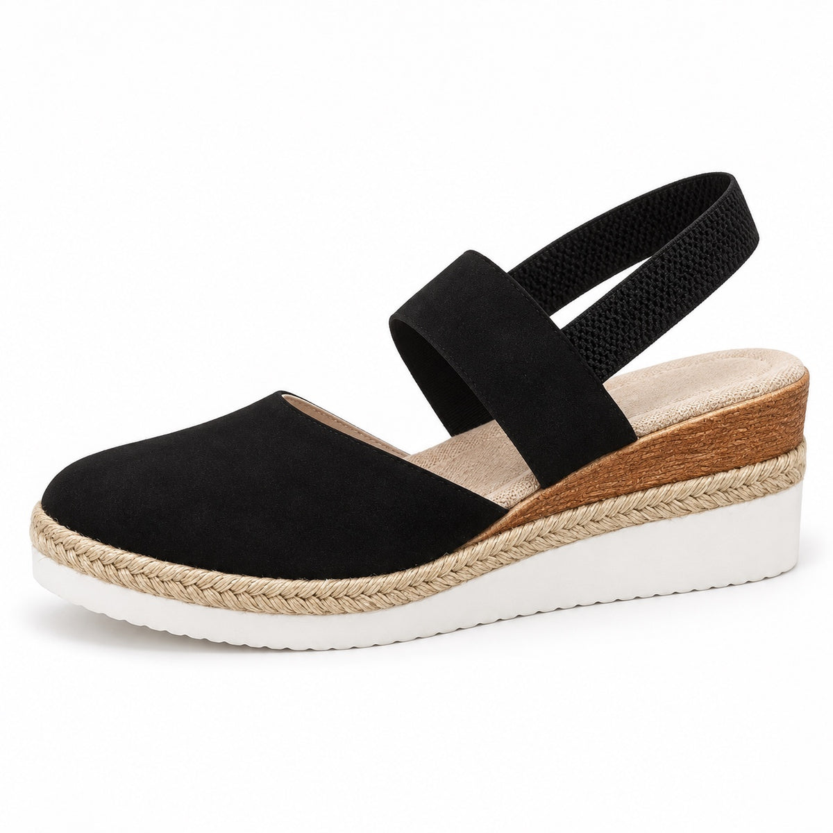 Guzman – Unisex Wide Toe Box Sandals in Black