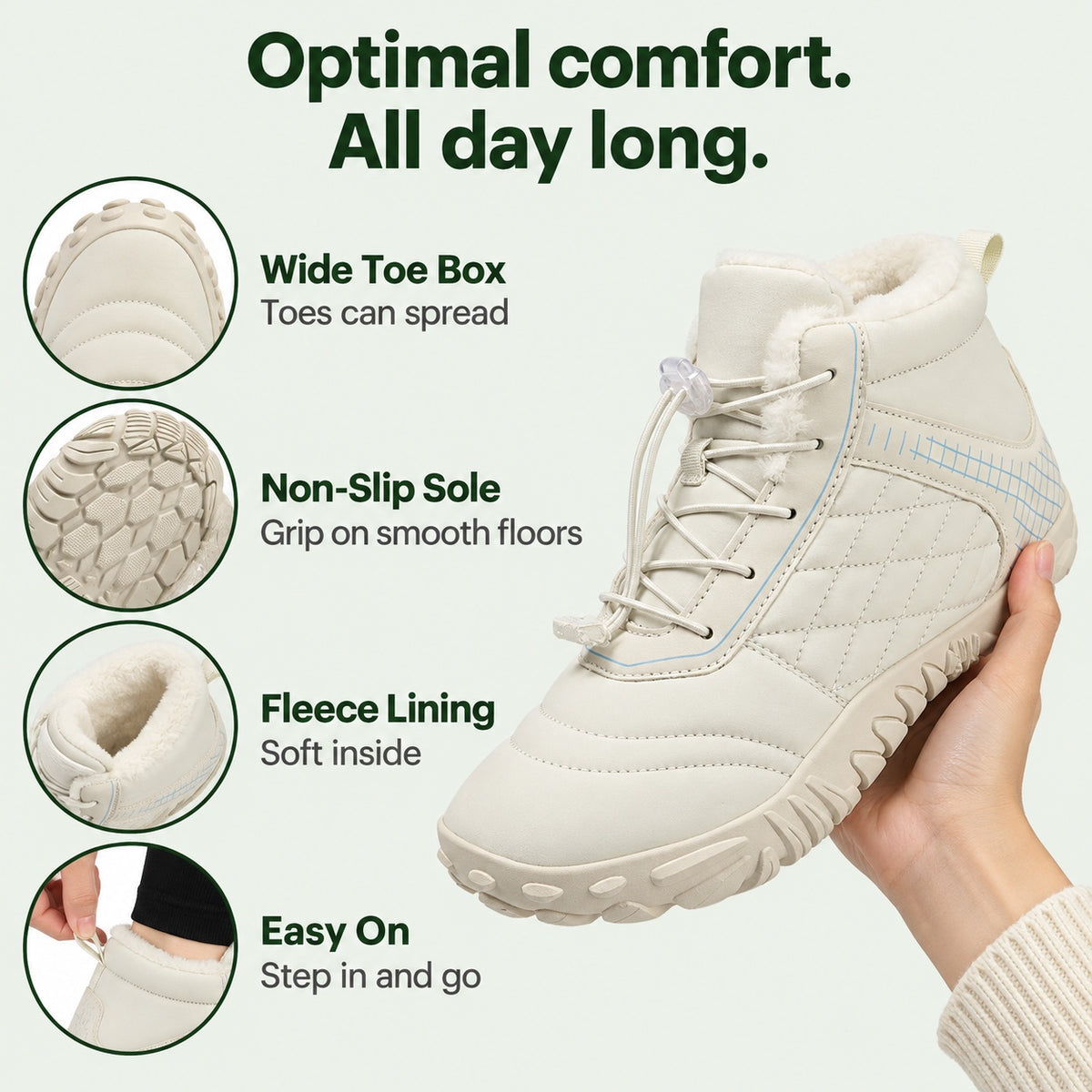 Hadley – Unisex Comfort Boots, features