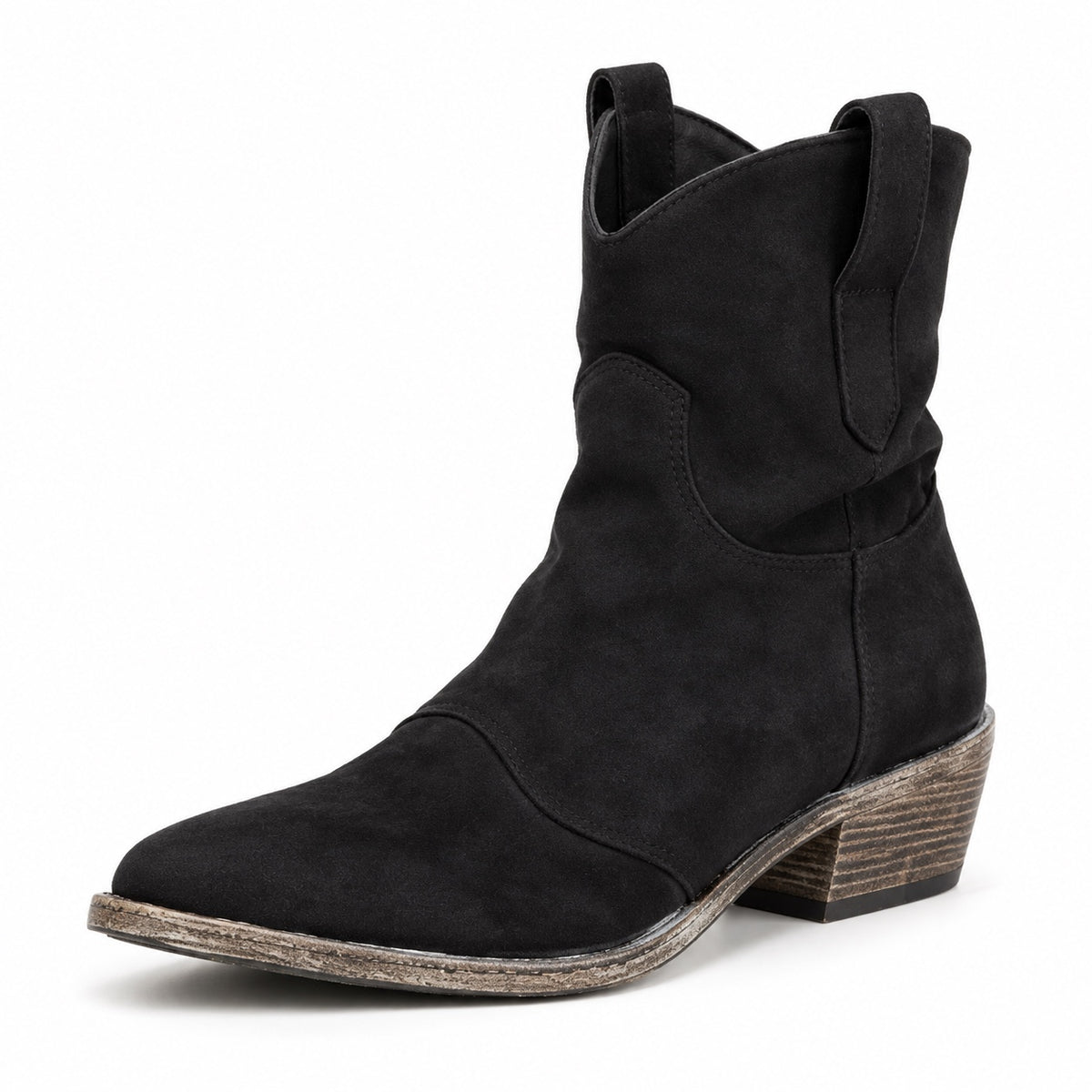 Hanson – Unisex Wide Calf Boots in Black