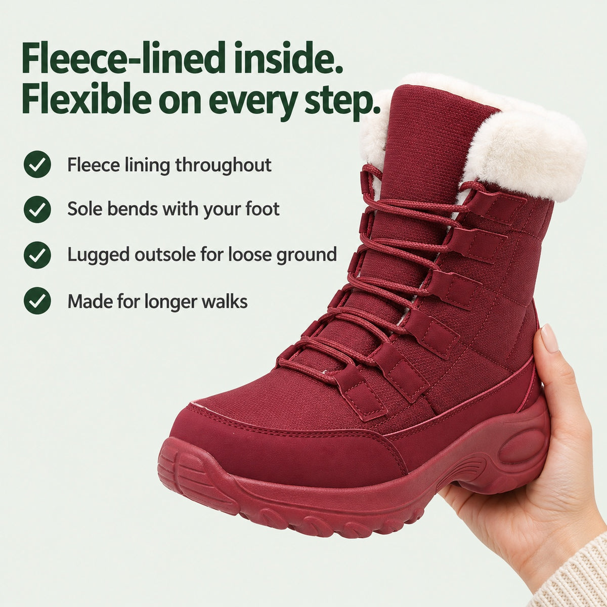 Harriet – Women's Snow Boots, key benefits