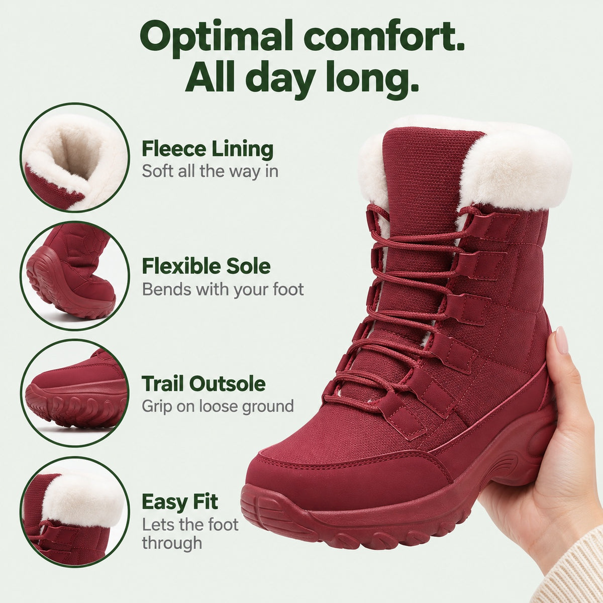 Harriet – Women's Snow Boots, features