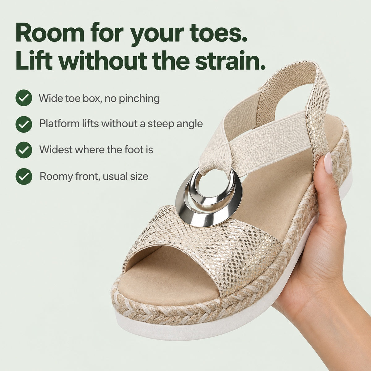 Hart – Unisex Wide Toe Box Sandals, key benefits