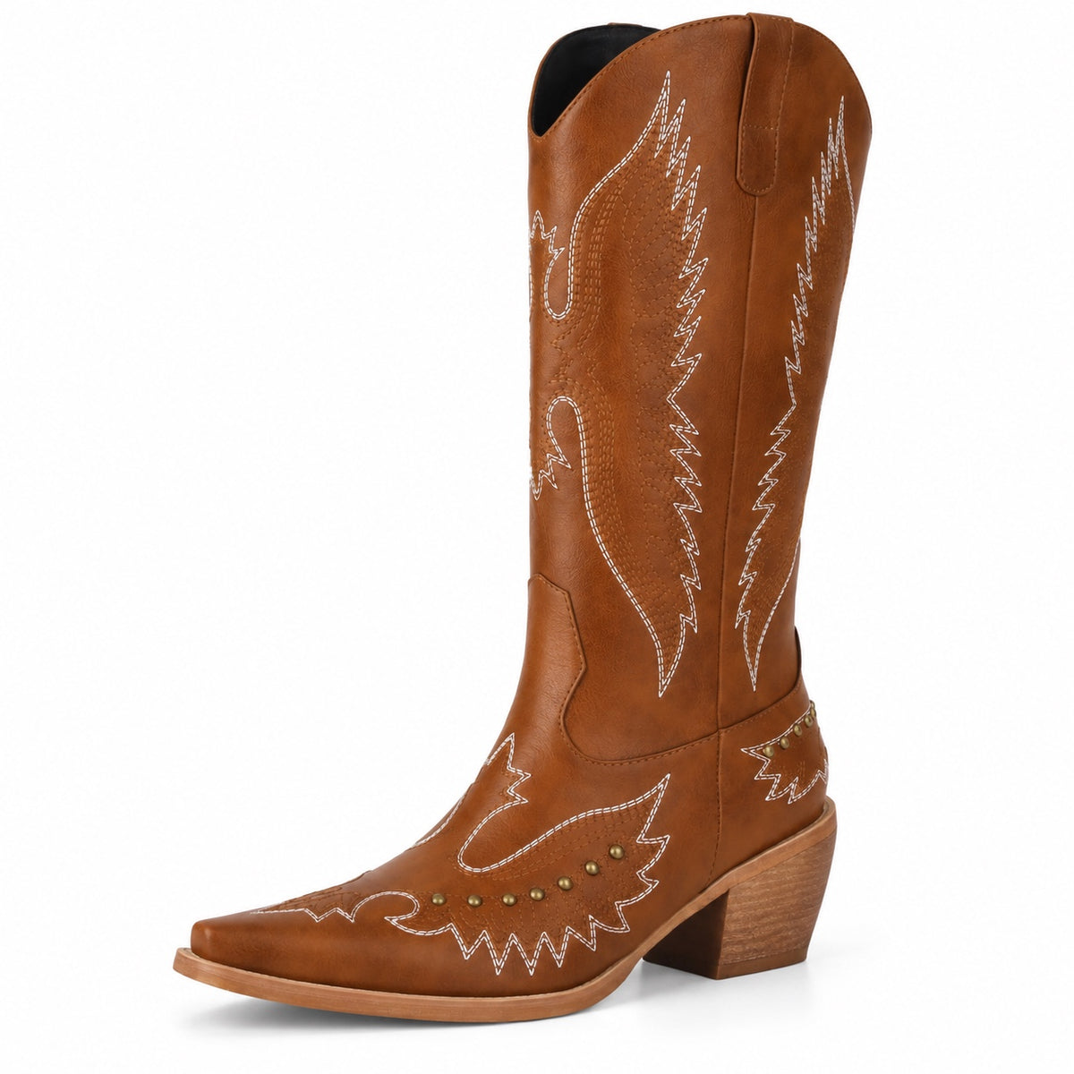 Hayden – Unisex Wide Calf Boots in Brown