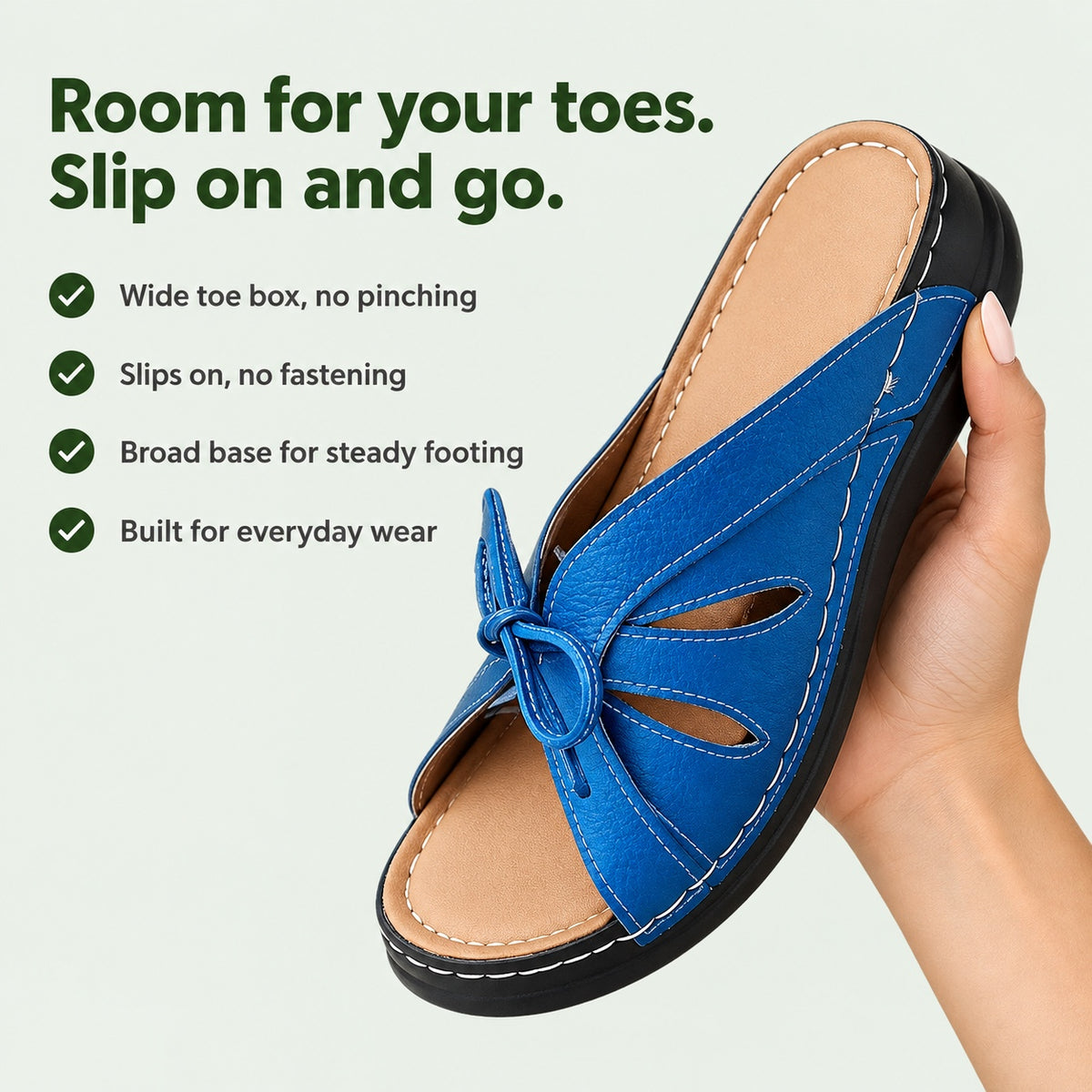 Hayes – Unisex Wide Toe Box Sandals, key benefits