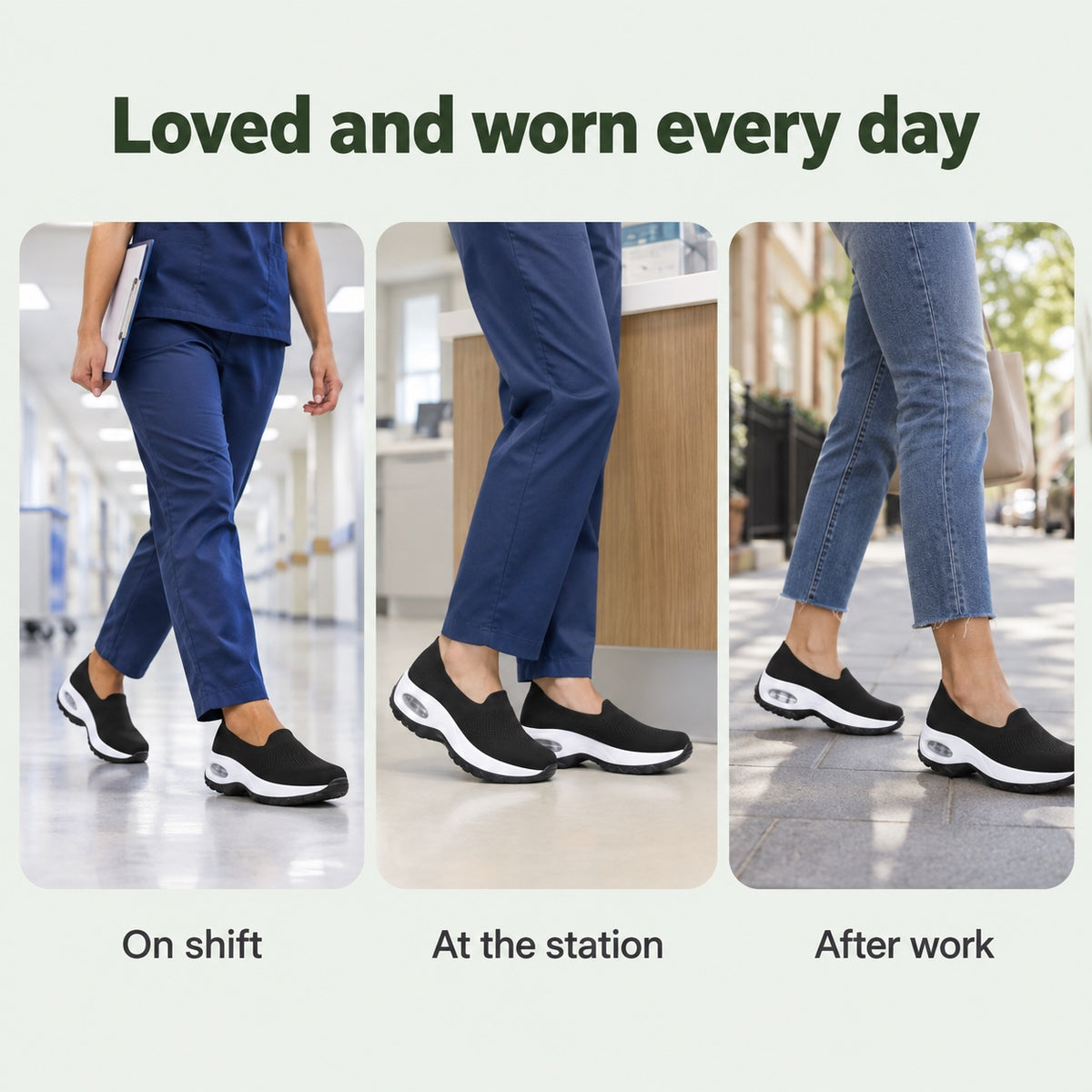 Hilda – Women's Plantar Fasciitis Shoes, worn every day