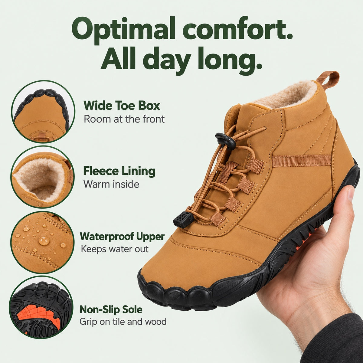 Hill – Unisex Barefoot Shoes, features