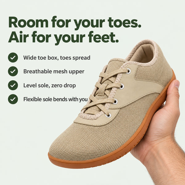 Holt – Unisex Barefoot Sneakers, key benefits